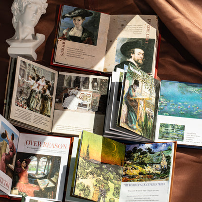 [2601-143] Vintage Art Mini Books – Classic Masterpiece Collage Series (6 Designs)