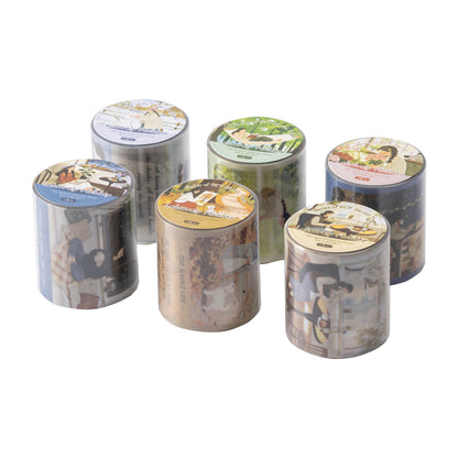 [2603-071] Vacation Theme PET Die Cut Tape 6 Styles