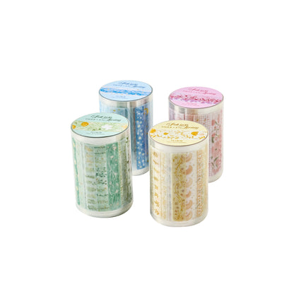 [2601-174] Fall into Spring – PET Die-Cut Decorative Tape Set (4 Designs)