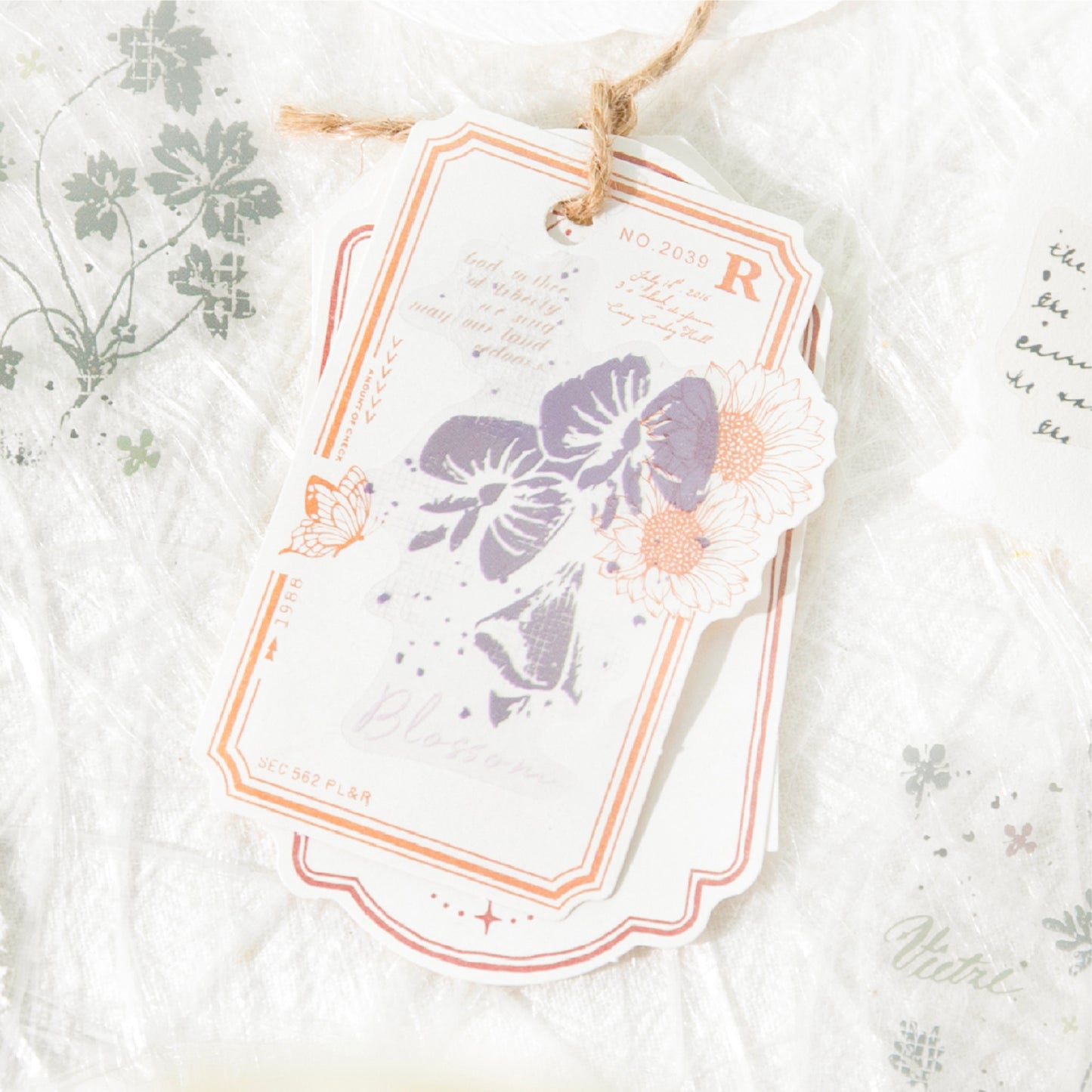 [2601-190] Vintage Herbarium PET Stickers