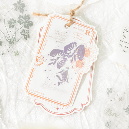 [2601-190] Vintage Herbarium PET Stickers