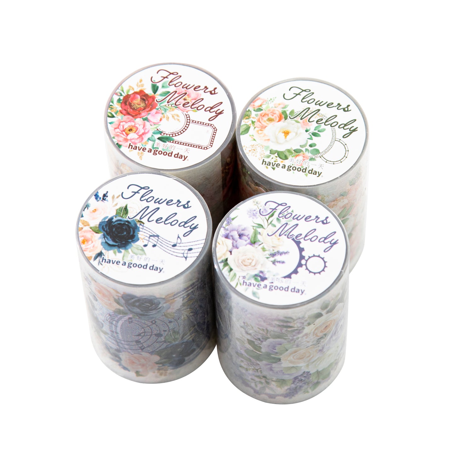 [2601-214] Floral Melody Washi Tape Set