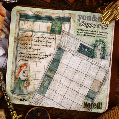 [2603-017] Vintage Schedule Ephemera Paper 6 Styles
