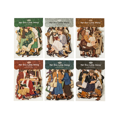 [2603-029] Character Die Cut Stickers No White Border 6 Styles