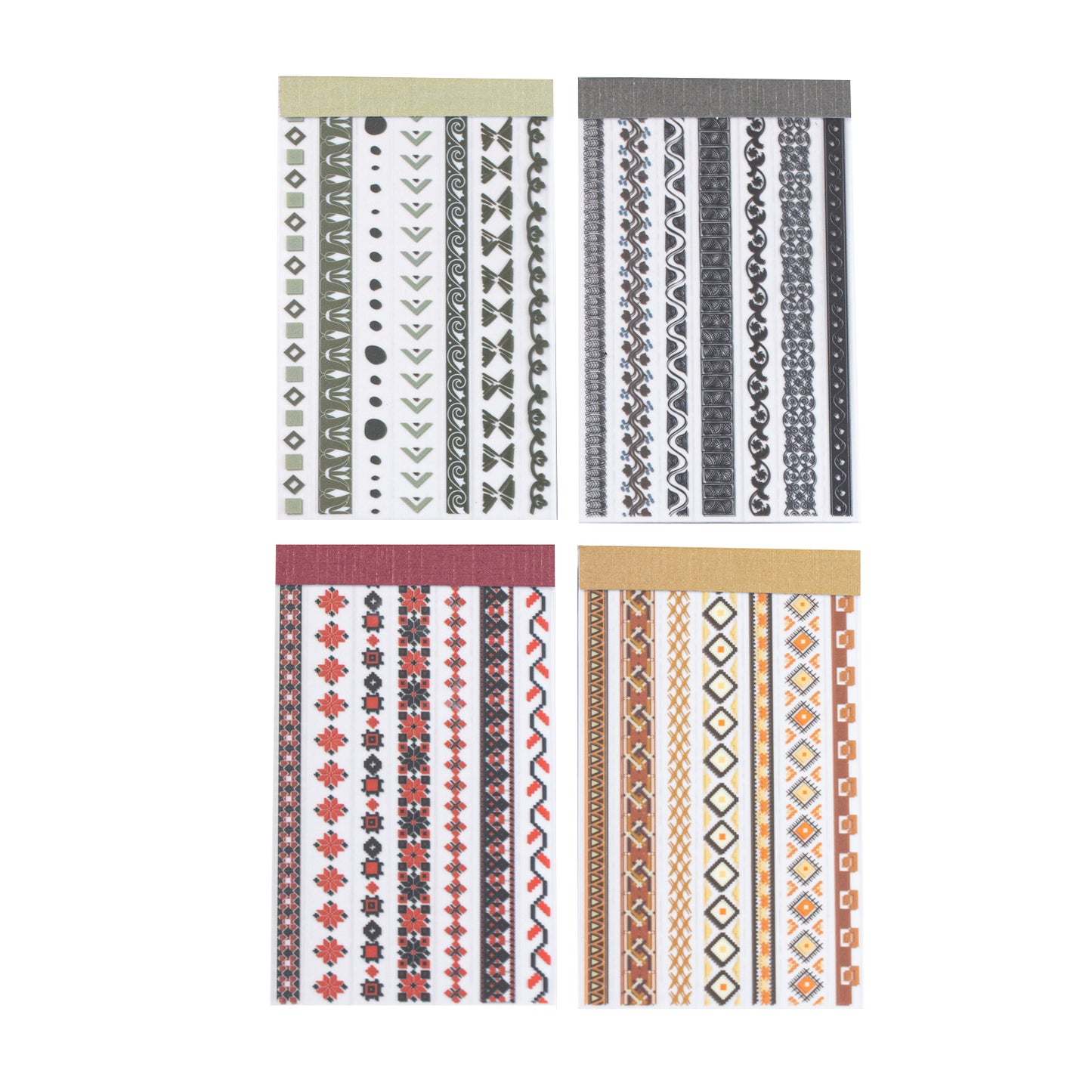 [2603-001] Themed Mixed Material Sticker Book 4 Styles