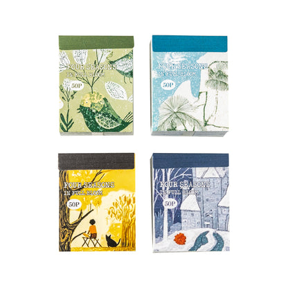 [2601-236] Four Seasons Roaming Series Journal Decorative Stickers 4 Styles
