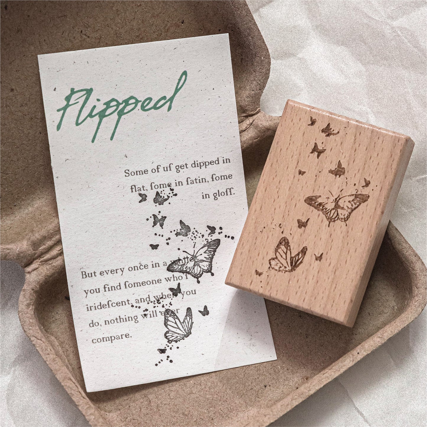 [2601-199] Moc Card Silent Mystery Wooden Stamps