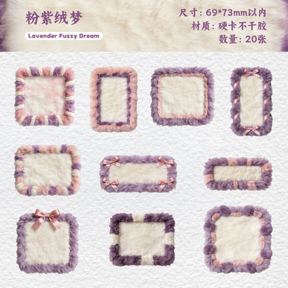 [2603-107] Embroidered Patch Journal Collage Stickers 6 Styles