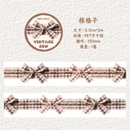 [2603-054] Vintage Bow Washi Tape 6 Styles