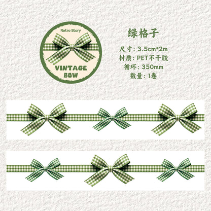 [2603-054] Vintage Bow Washi Tape 6 Styles