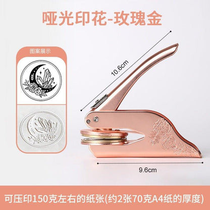 8002 Hand Vise Steel Stamp Embosser - Memo Journals
