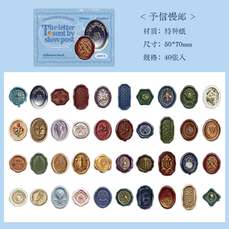 [2601-191] Vintage Collector Life Sticker Set