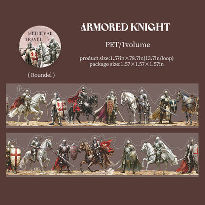 [2603-093] Medieval Travel Scene PET Tape 6 Styles