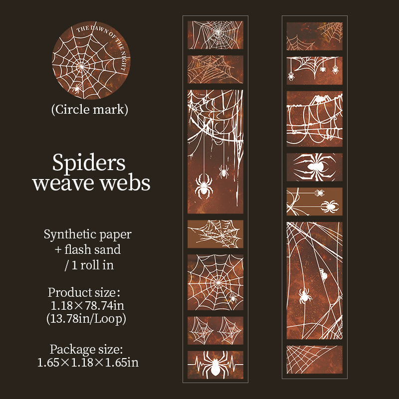 [2602-008] Gothic Dark Collage Tape 6 Styles