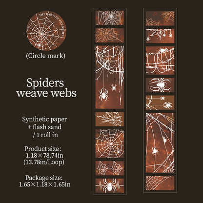 [2602-008] Gothic Dark Collage Tape 6 Styles