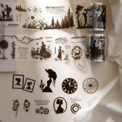 [2603-053] Vintage European Die Cut Tape 6 Styles