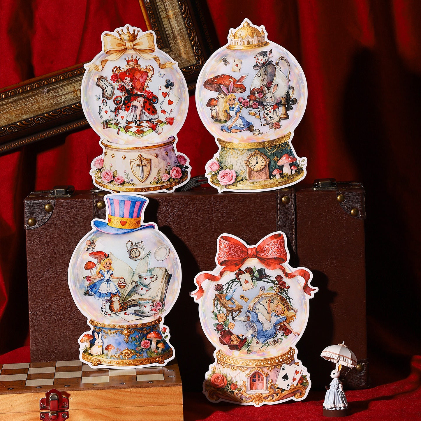 [2603-031] Fantasy Crystal Ball Scene Stickers 4 Styles