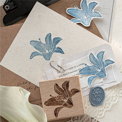 [2601-199] Moc Card Silent Mystery Wooden Stamps