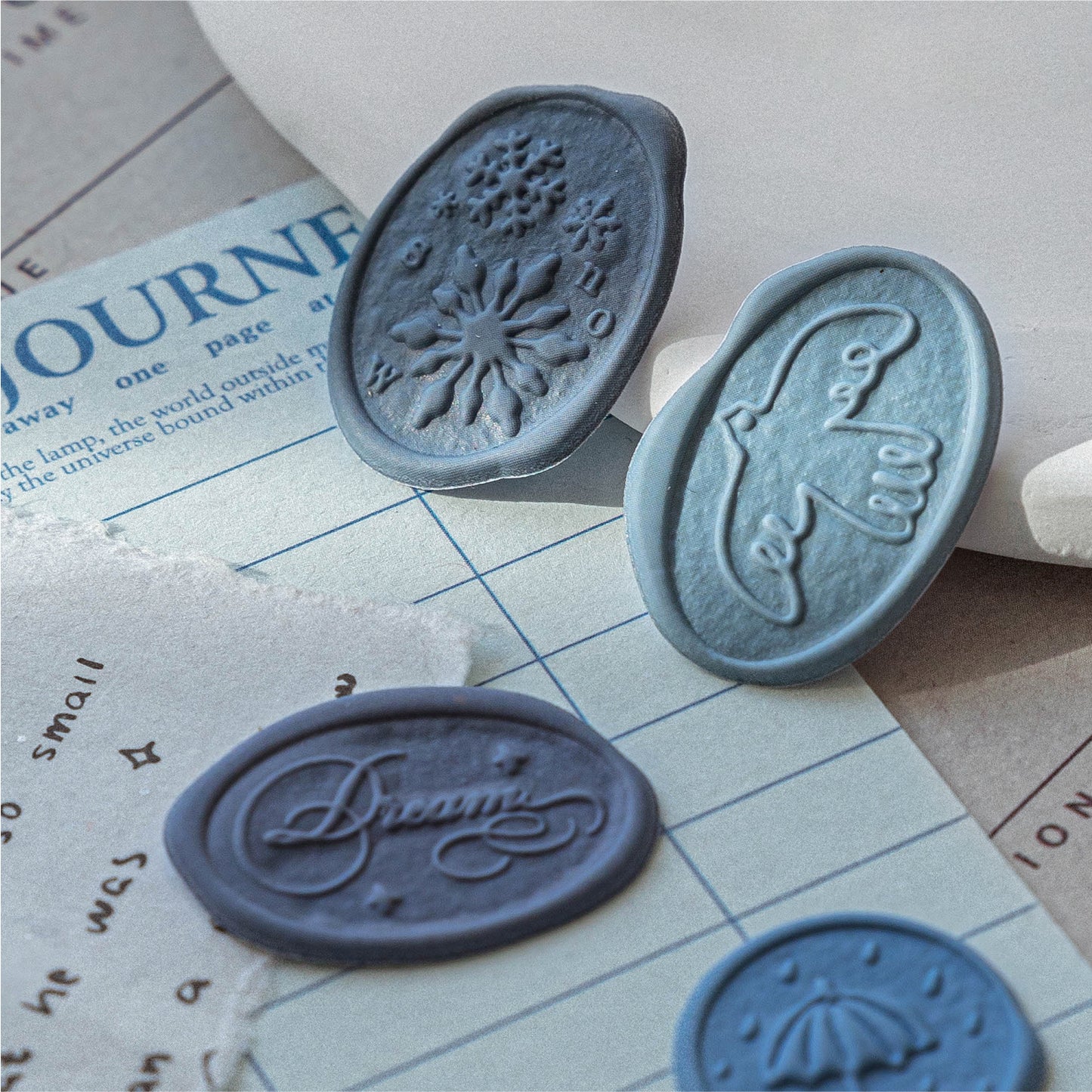 [2601-189] Mo Card Wax Seal Style PVC Stickers