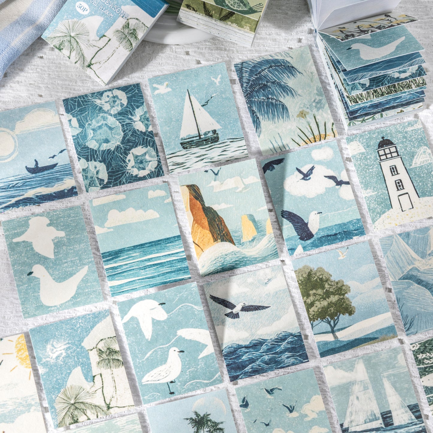[2601-236] Four Seasons Roaming Series Journal Decorative Stickers 4 Styles