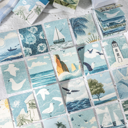 [2601-236] Four Seasons Roaming Series Journal Decorative Stickers 4 Styles