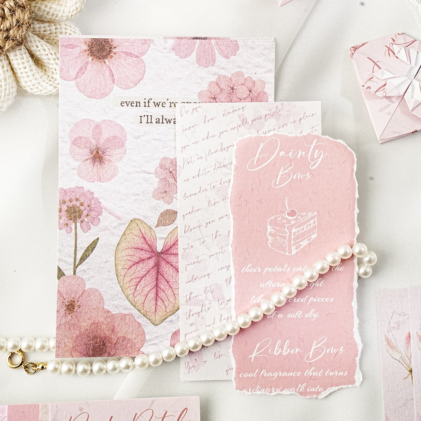[2603-113] Botanical Journal Collage Paper 6 Styles