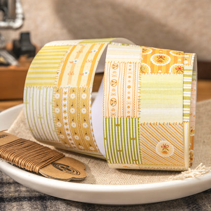 [2603-079] Kraft Patchwork Washi Tape 4 Styles