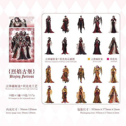 1190 PET Sticker Pack Dark Glory Collection - Memo Journals