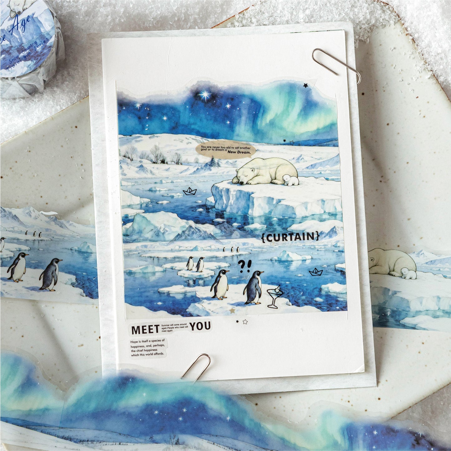 [2602-024] Snowland Winter PET Stickers 6 Styles