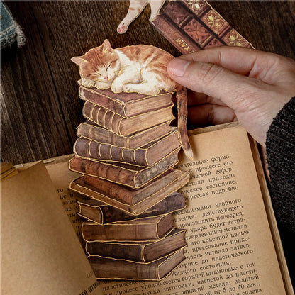 [2602-025] Vintage Gold Foil Bookmark Stickers 3 Styles