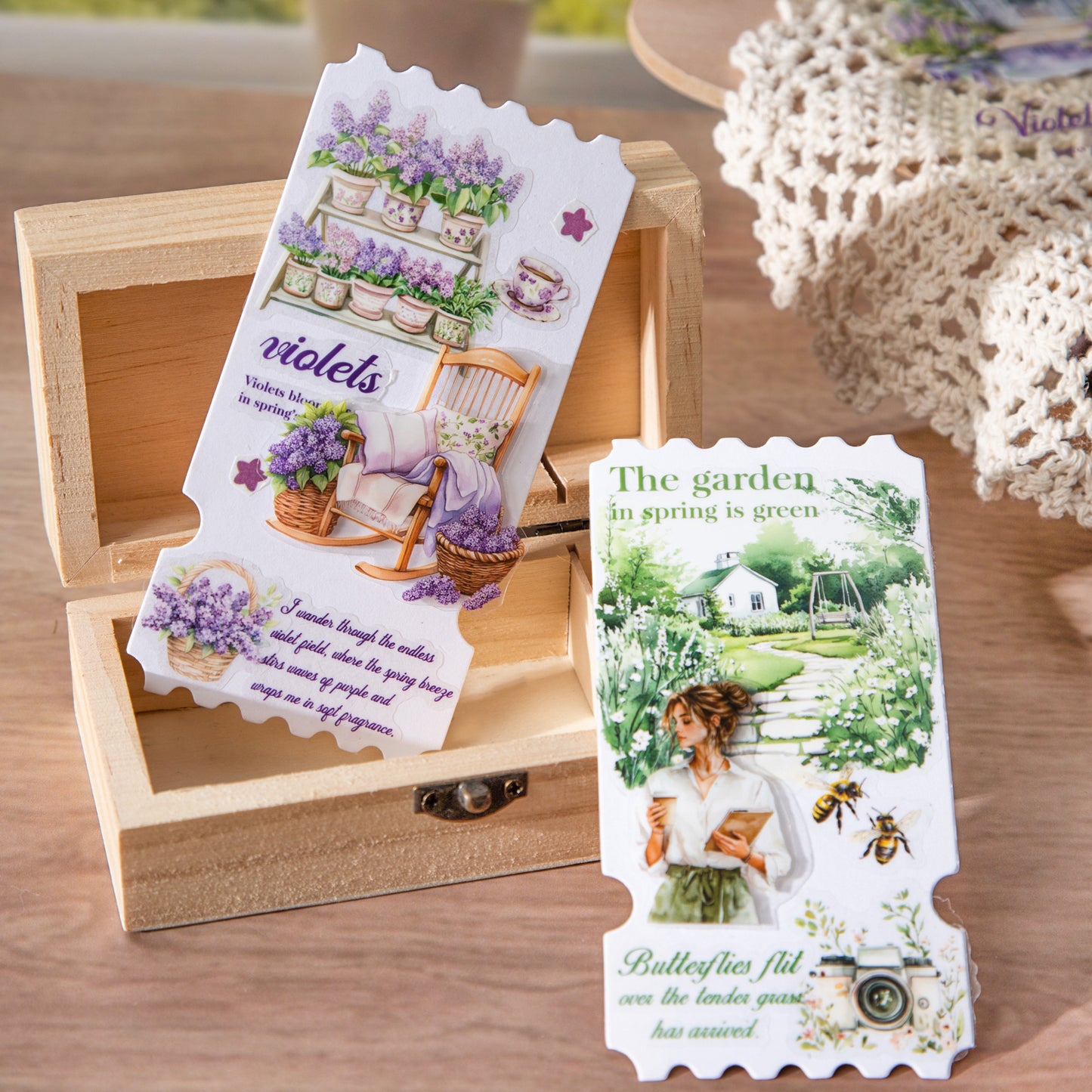 [2601-211] Spring Garden Journal Sticker Book