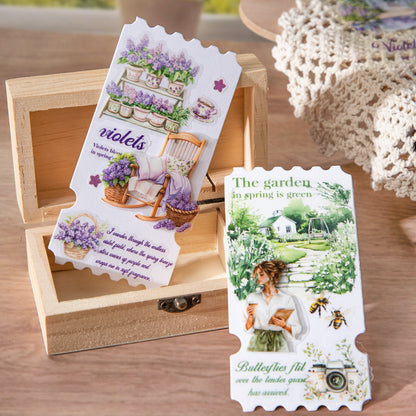 [2601-211] Spring Garden Journal Sticker Book