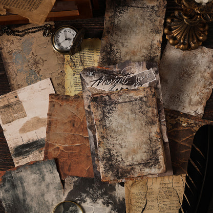 [2603-014] Vintage Ephemera Background Paper 10 Sheets 6 Styles