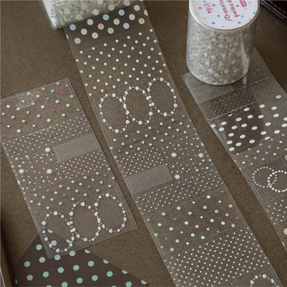 [2602-018] Transparent PET Deco Tape Set 4 Styles