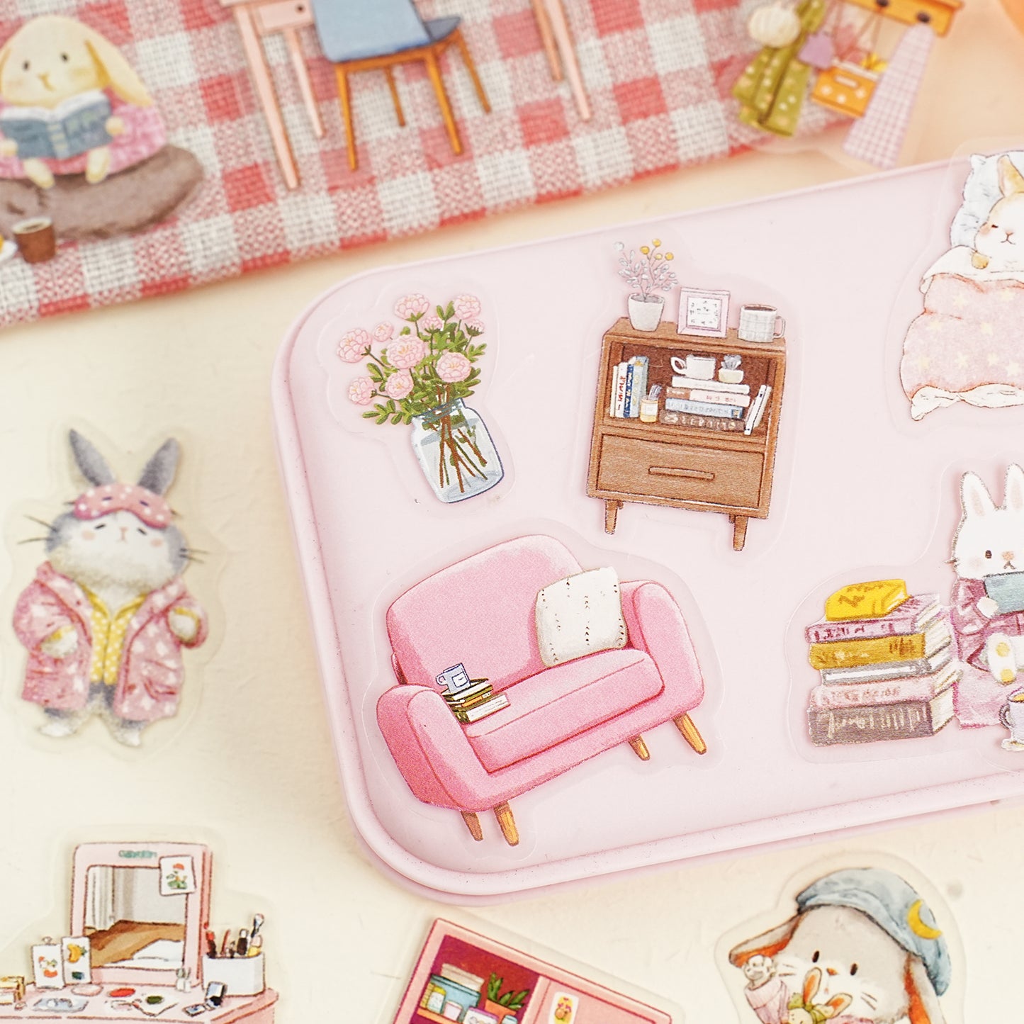 [2603-111] Cute Animal PET Sticker Pack 4 Styles