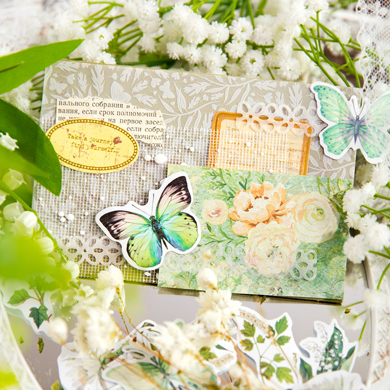 [2601-217] Emotion Collector Mixed Media Collage Stickers Pack