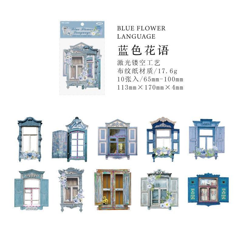 1189 Sticker Pack Flower Window Sill Series - Memo Journals