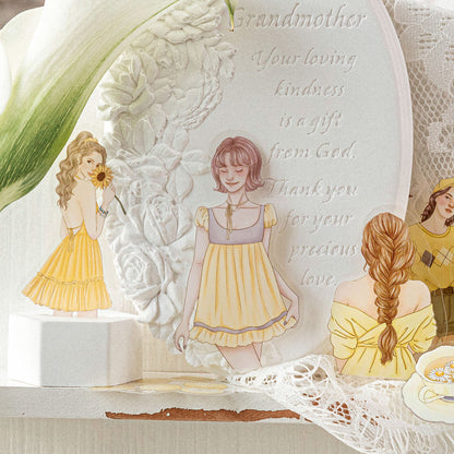 [2601-188] Candy Poetry Girl Journey PET Stickers