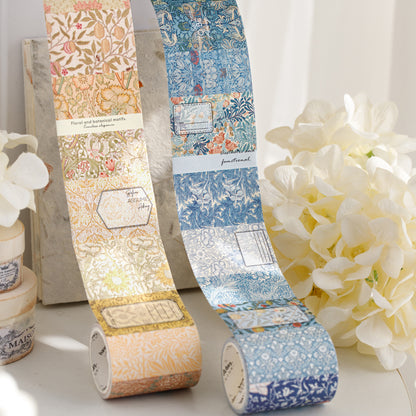 [2602-012] Vintage Floral Pattern PET Tape 4 Styles