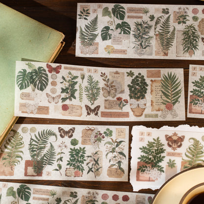 [2603-146] Forest Vintage Scrapbook Paper Stickers 4 Styles