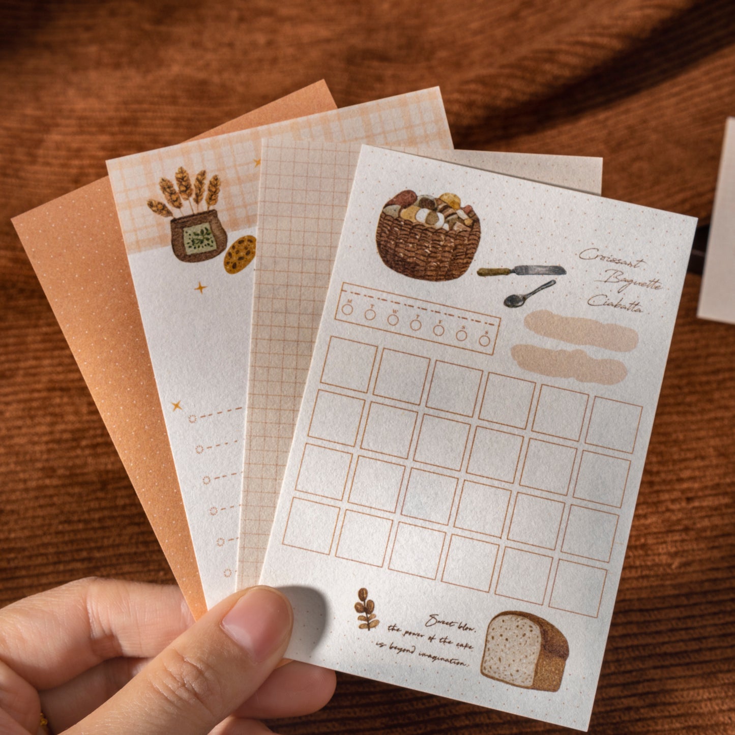[2601-180] A Little Bakery – Memo Pad Collage Sticker Set (6 Designs)