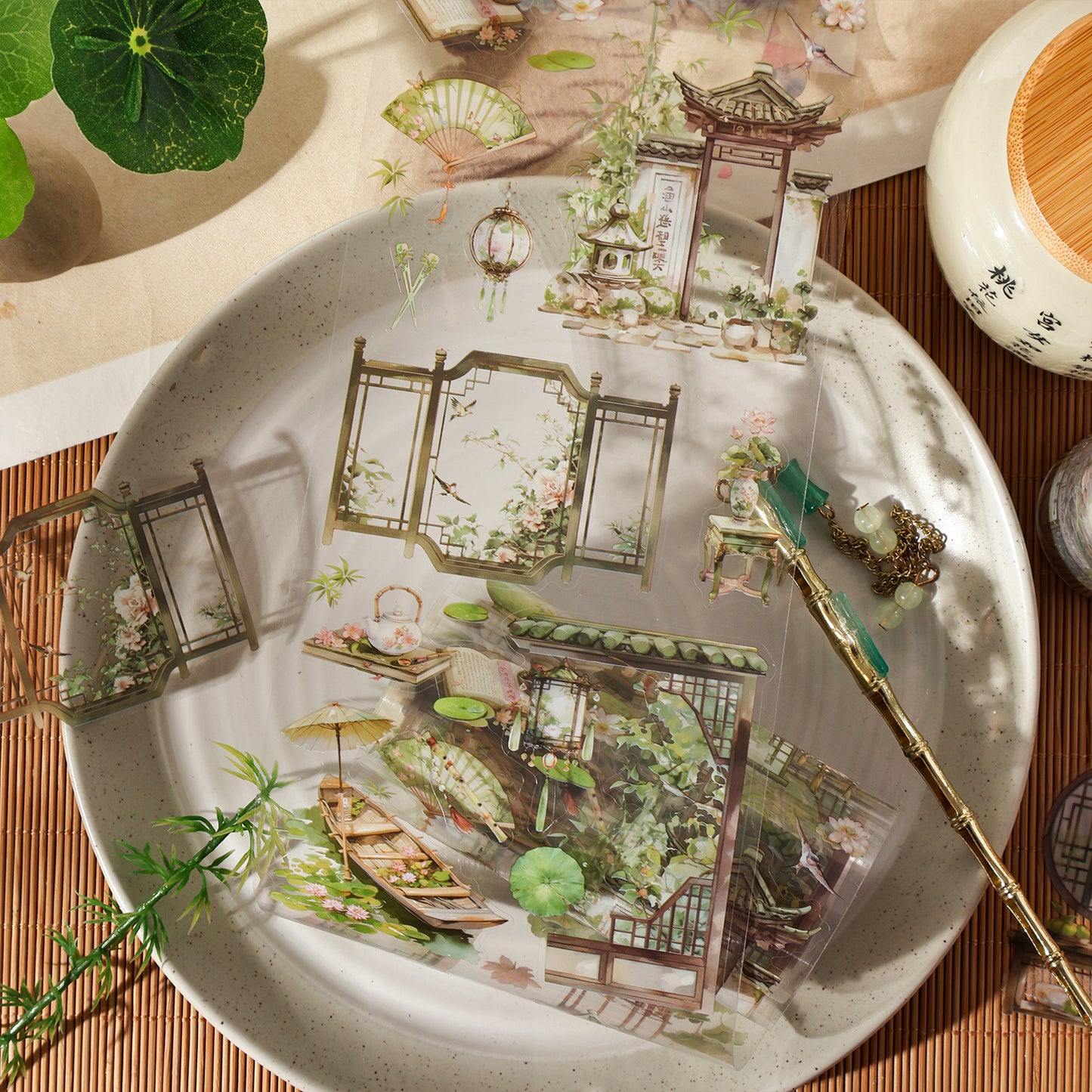 [2603-112] Chinese Seasonal Scene PET Tape 4 Styles