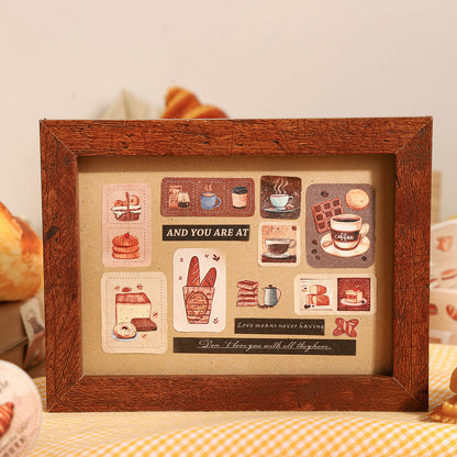[2601-168] Warm Tea – Vintage Dessert Washi Tape (4 Designs)