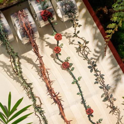 [2601-187] Thorn Garden Botanical PET Washi Tape