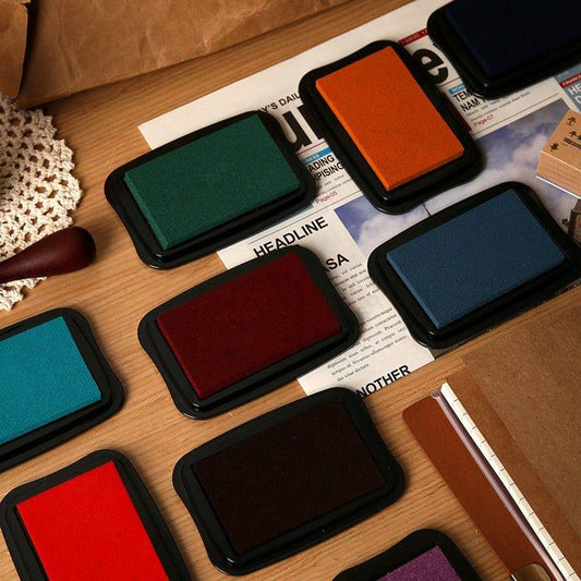 9006 Vintage color large solid color printing clay 12 colors - Memo Journals