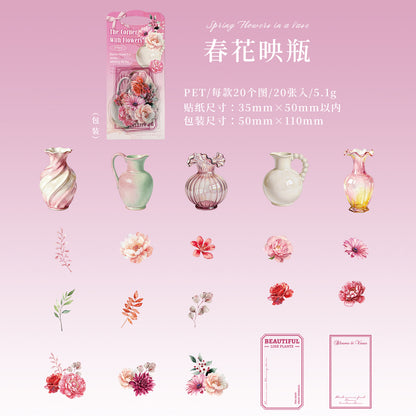 [2603-065] Modern Minimalist Floral Stickers 6 Styles