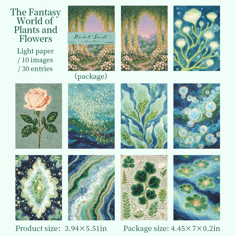 [2603-099] Fantasy Dream Journal Collage Paper 6 Styles