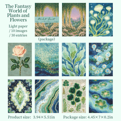 [2603-099] Fantasy Dream Journal Collage Paper 6 Styles