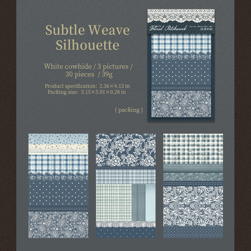 [2601-171] Floral Patchwork – Vintage Lace Collage Paper Pad (6 Designs)