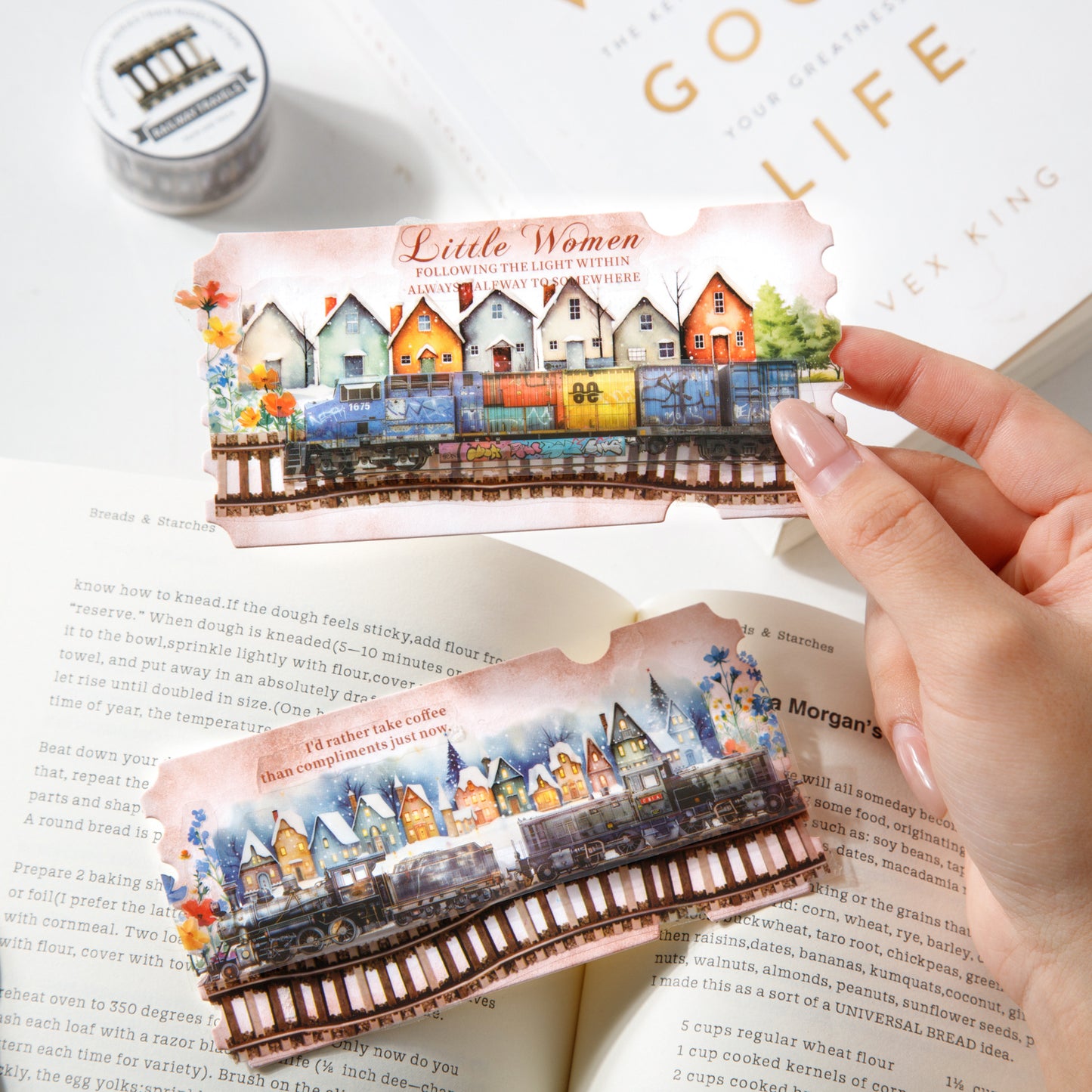 [2603-021] Train Travel Scene Tape 4 Styles